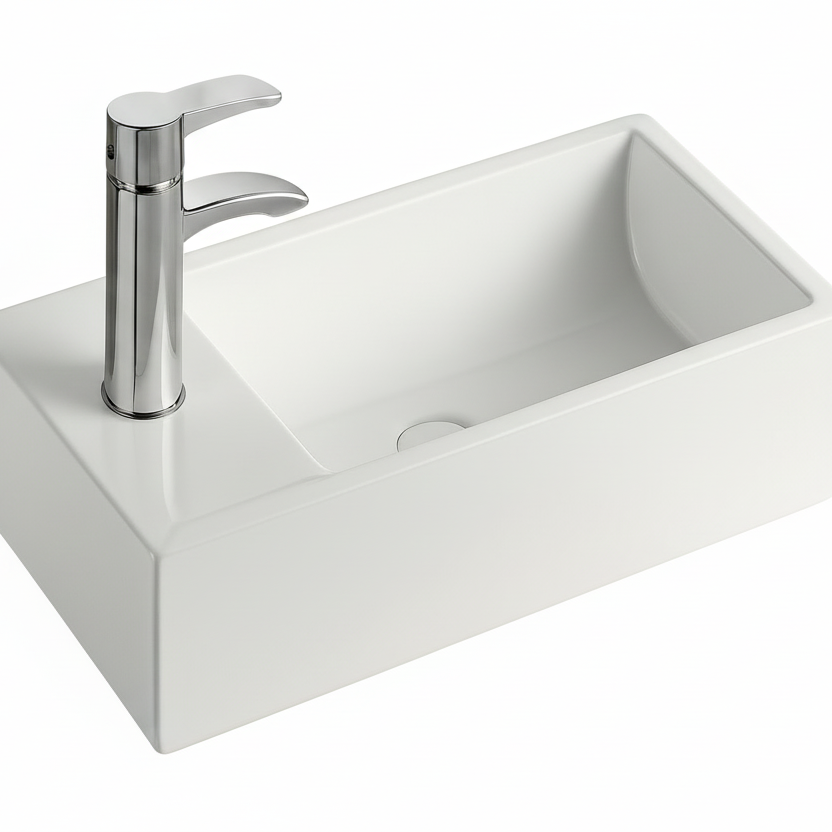 Rise Countertop Basin White 450mm
