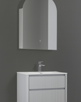 Vano wall hung fluted vanity set 600mm X 500mm