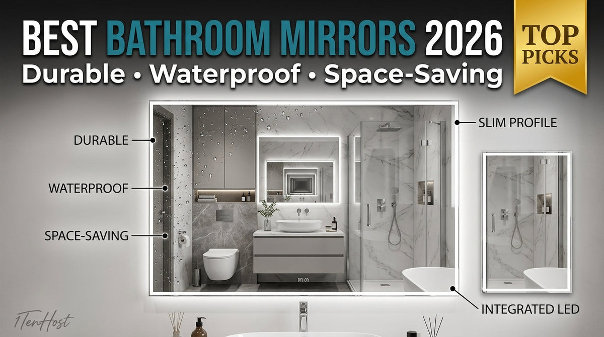 Best Bathroom Mirrors 2026: Durable, Waterproof & Space-Saving Picks