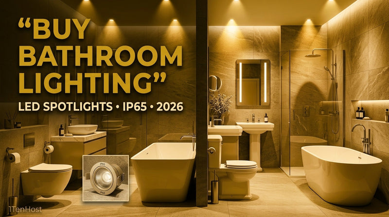 Buy Bathroom Lighting Online UK – LED Spotlights & IP65 Rated 2026