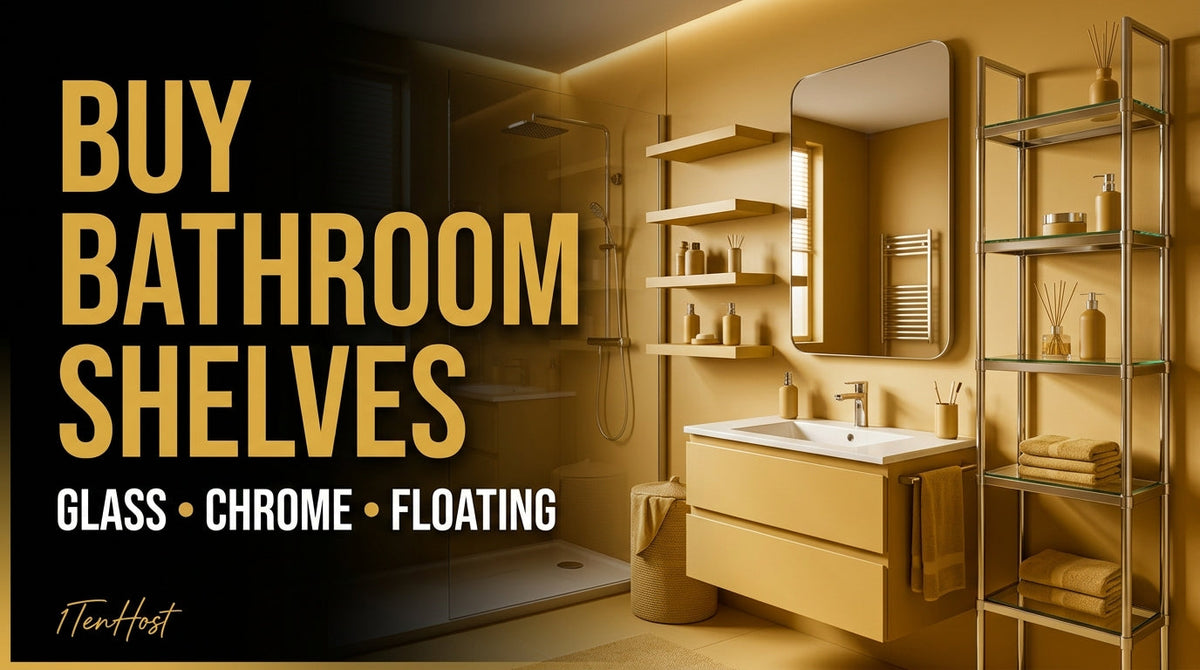 Buy Bathroom Shelves Online UK – Glass, Chrome & Floating Options