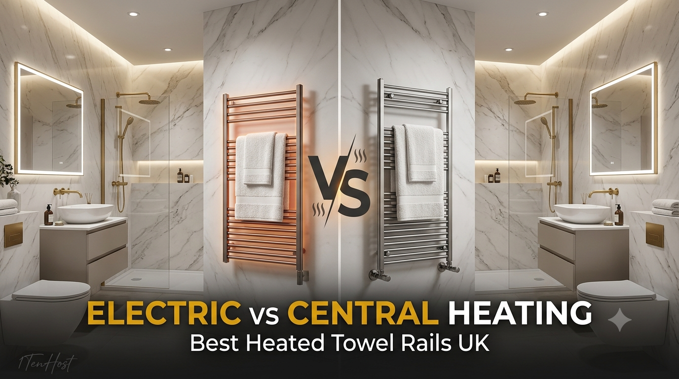 Buy Heated Towel Rails UK – Electric vs Central Heating Compared