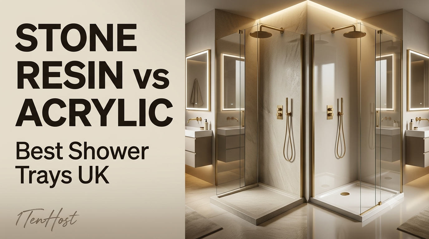 Buy Shower Trays Online UK – Stone Resin vs Acrylic Compared