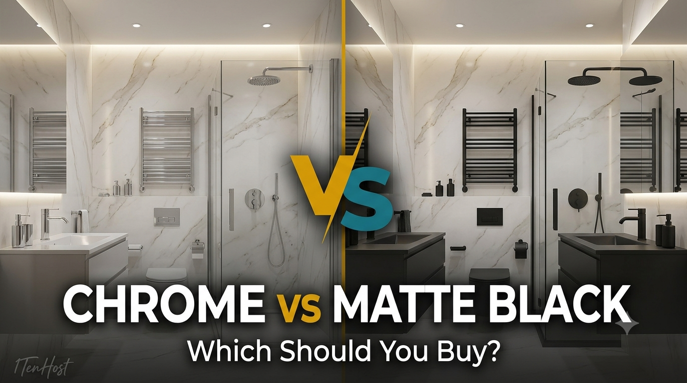 Chrome vs Matte Black Bathroom Fittings – Which to Buy?