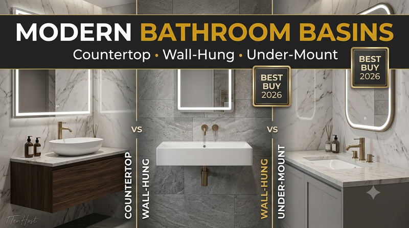 Modern Bathroom Basins for Sale – Countertop, Wall-Hung & Under-Mount