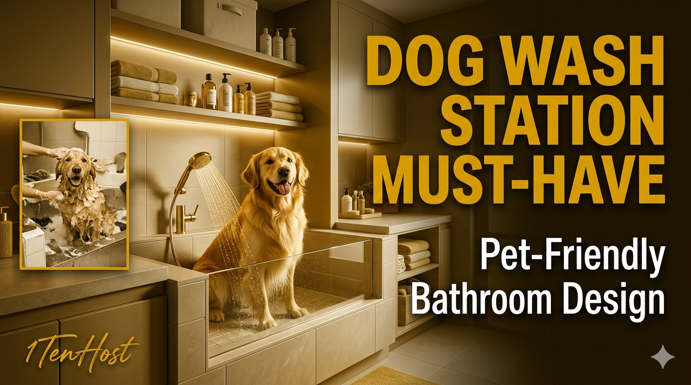 Pet-Friendly Bathrooms: Designing for Your “Top Boy” with the Perfect Dog Washing Station