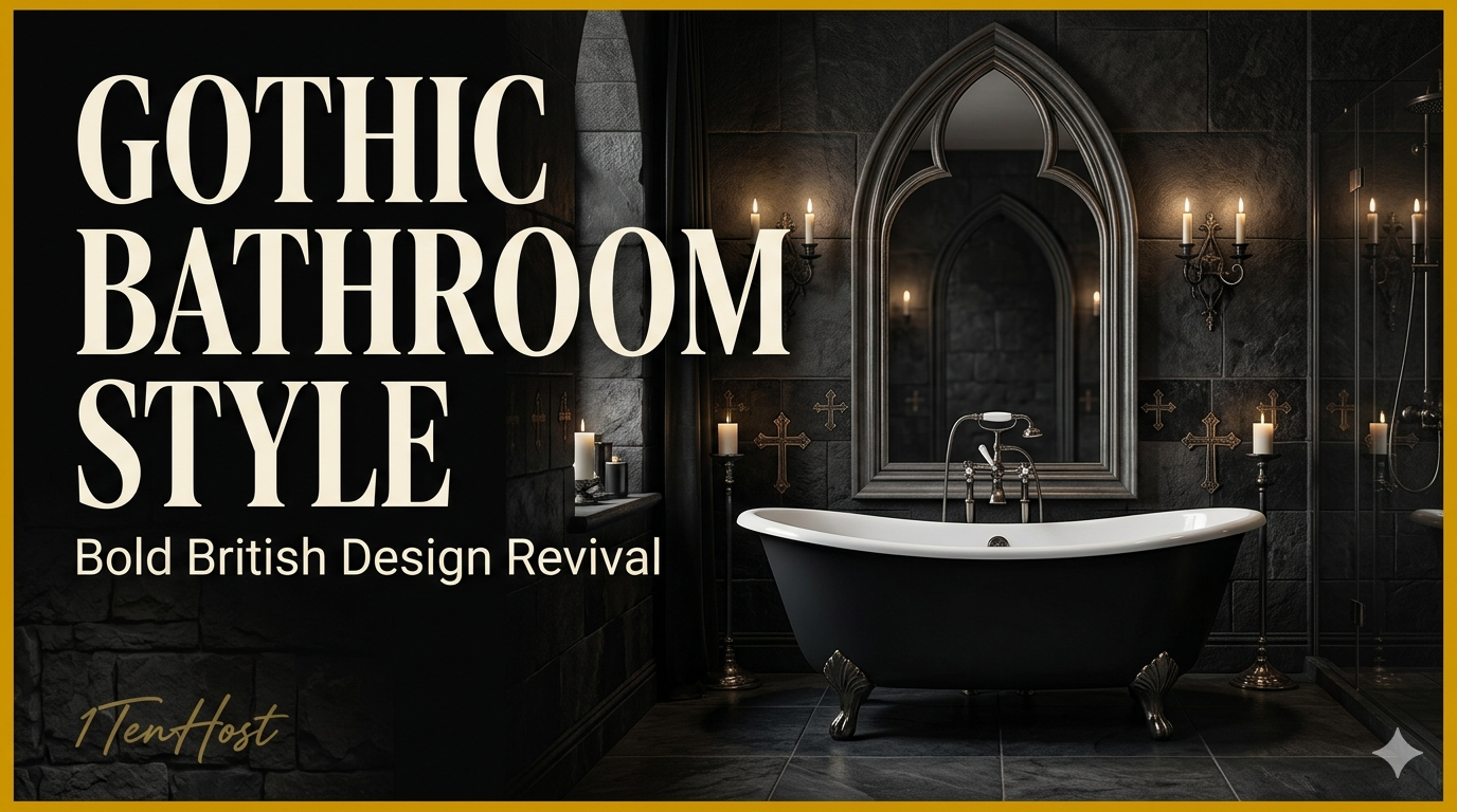 St George’s Day: Gothic Bathroom Style Ideas for a Bold British Design Revival