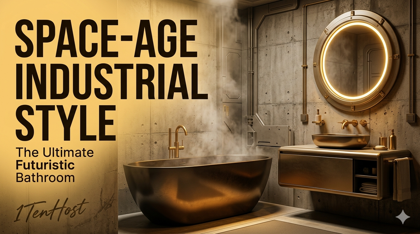 The Mandalorian & Grogu: Space-Age Industrial Bathroom Style for Modern Homes