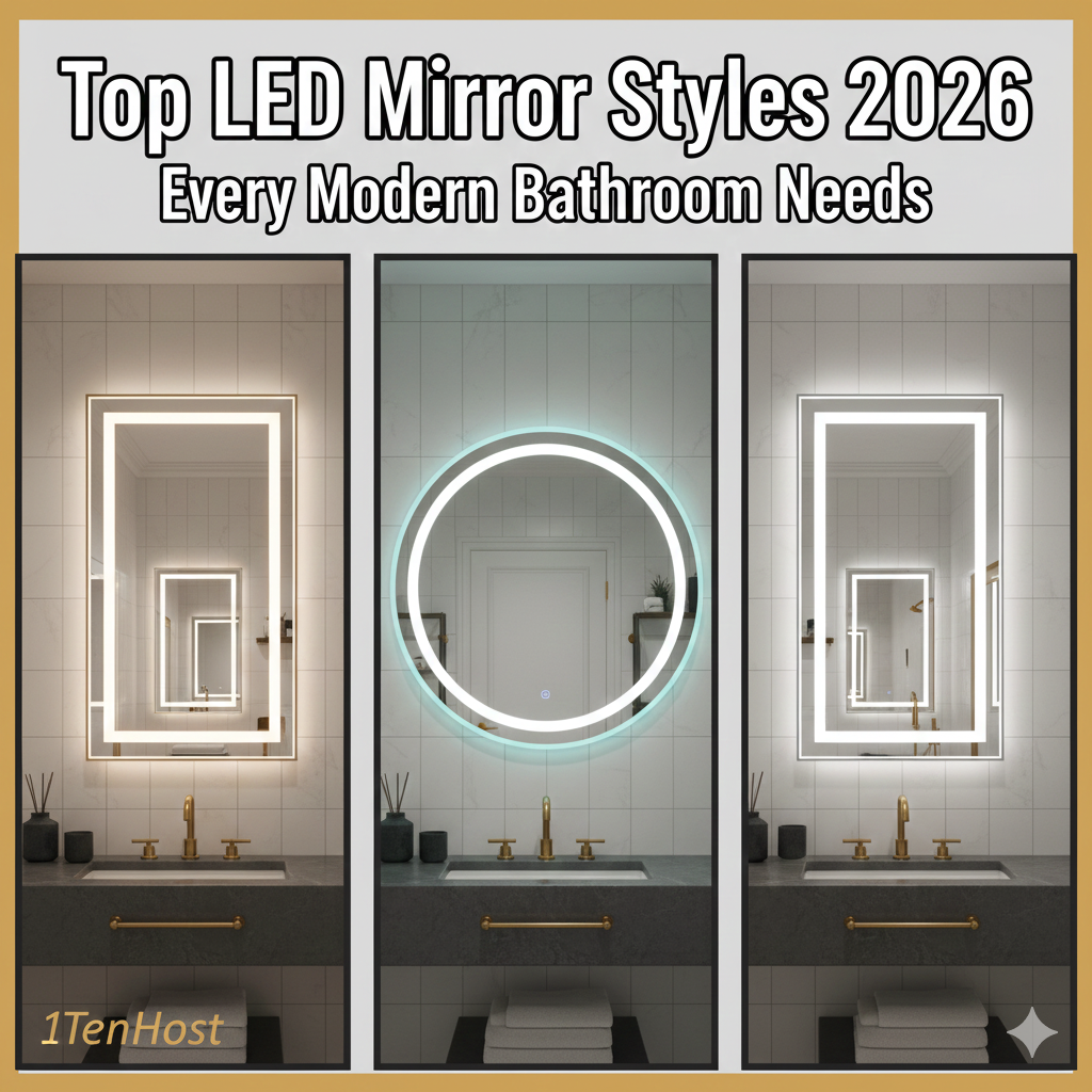 Top LED Mirror Styles Every Modern Bathroom Needs in 2026