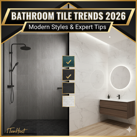 Top Trending Bathroom Tiles for 2026 (Modern Styles & Expert Tips)