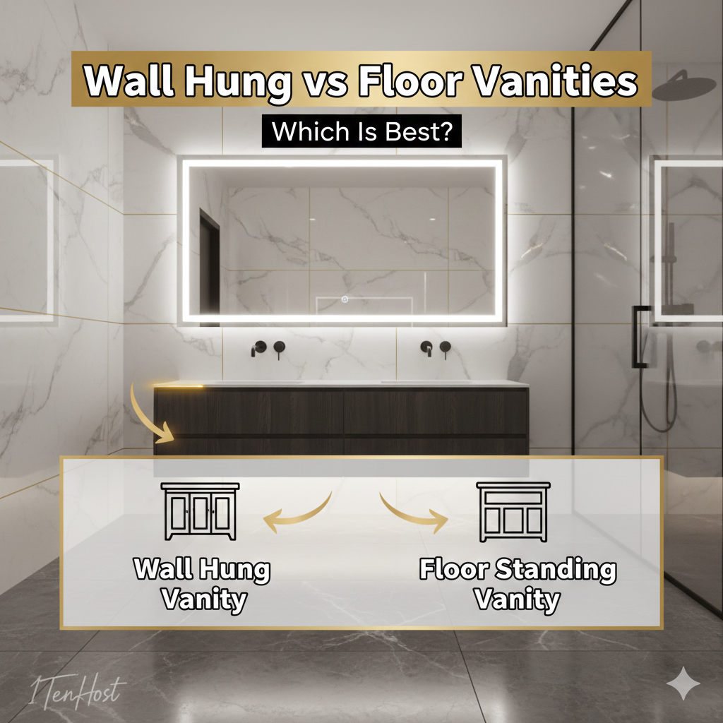 Wall Hung vs Floor Standing Vanities – Which Is Best for Your Bathroom?