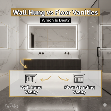 Wall Hung vs Floor Standing Vanities – Which Is Best for Your Bathroom?
