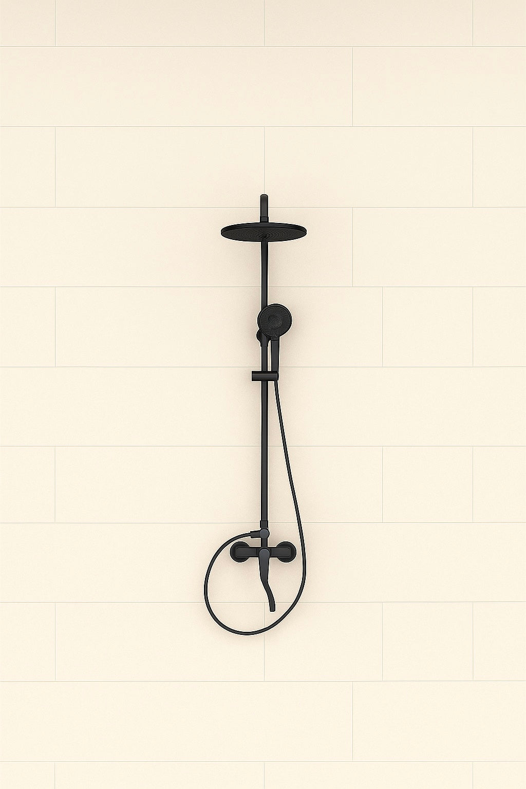 Quantum brass shower mixer - 2 variants