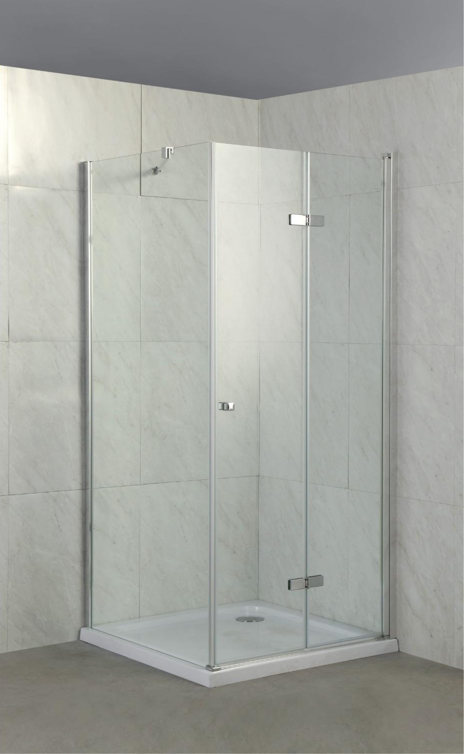 CASCADA Chrome shower enclosure 6MM Toughened Glass 900MM X 900MM X 1900MM