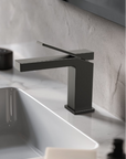 Blaze Gunmetal grey brass basin mixer