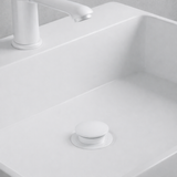 Basin Pop Up Unslotted Waste white