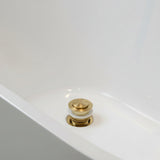 Bathtub pop up slotted waste Brushed Brass gold