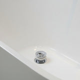 Bathtub pop up slotted waste polished chrome