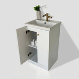 Helen white floor standing vanity 500mm