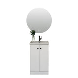 Helen white floor standing vanity 500mm