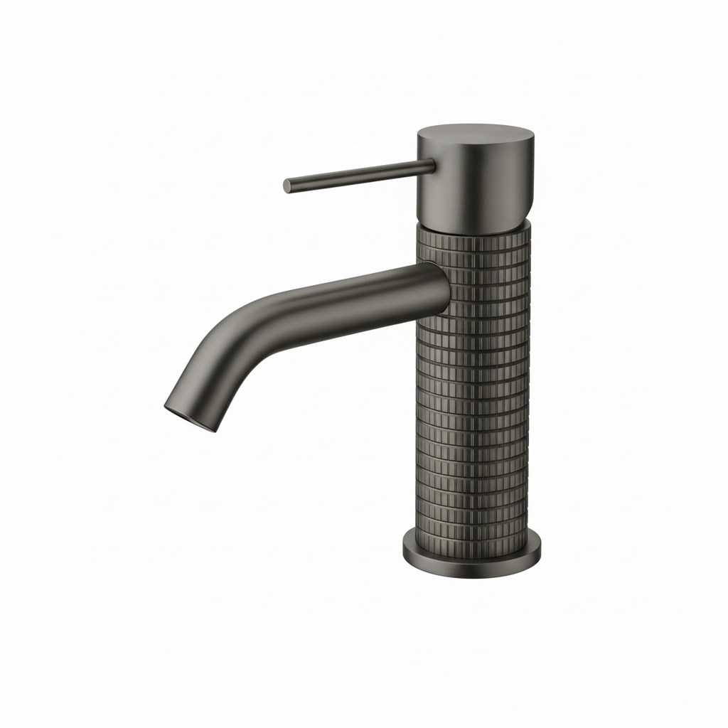 Coruni Basin Mixer tap gunmetal grey