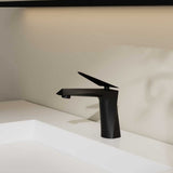Victoria basin mixer tap matte black
