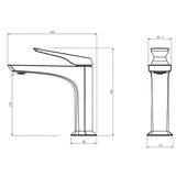 Wizard Basin Mixer tap polished chrome
