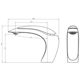 Universe Basin Mixer tap polished chrome