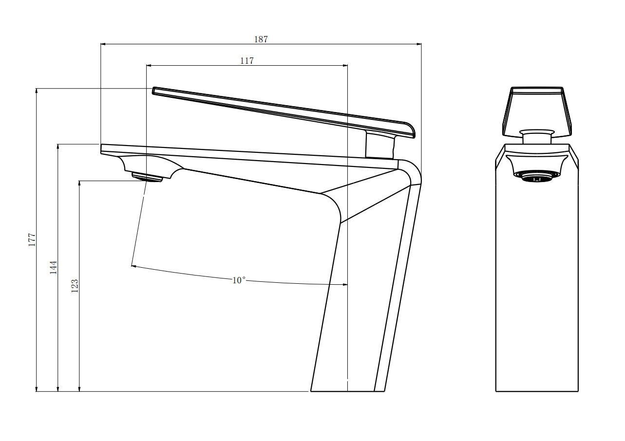 Product dimensions