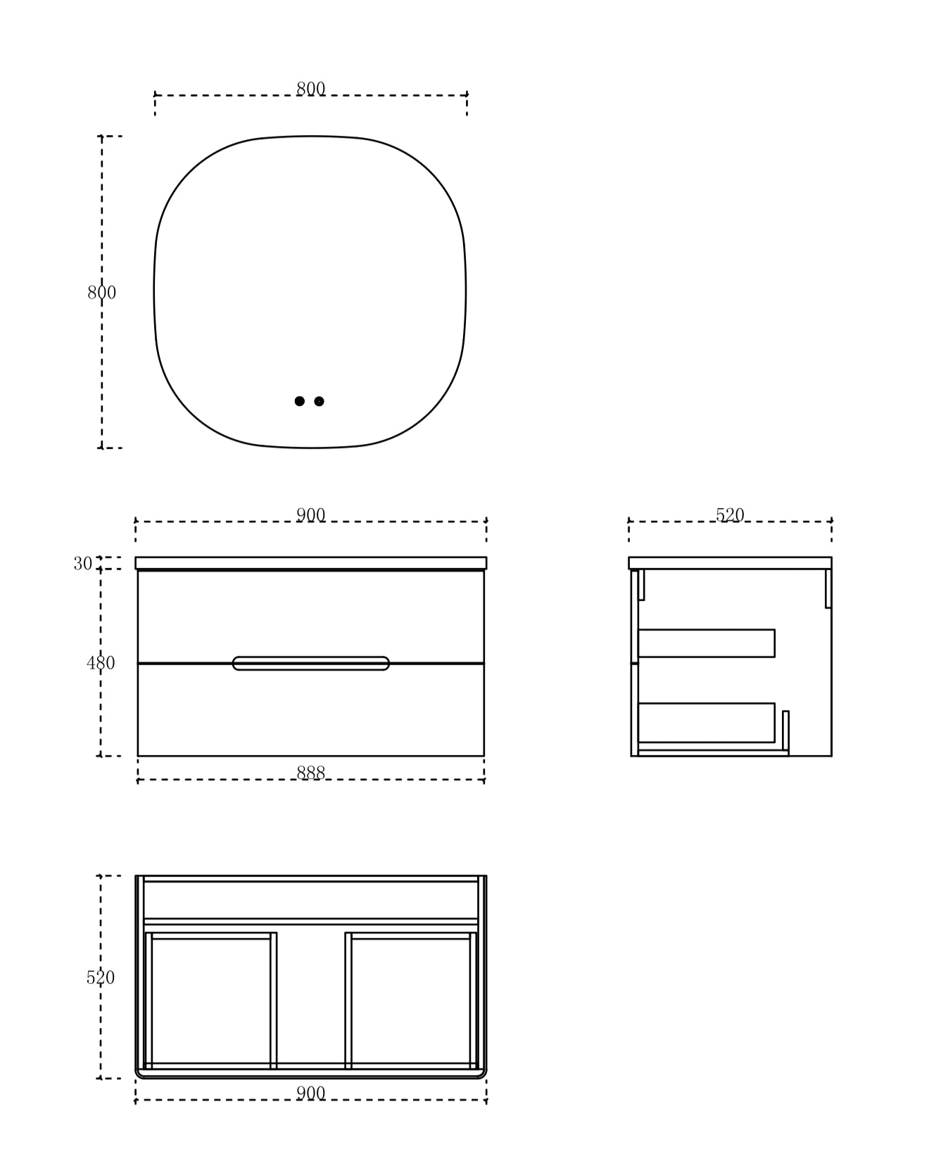 Product dimensions