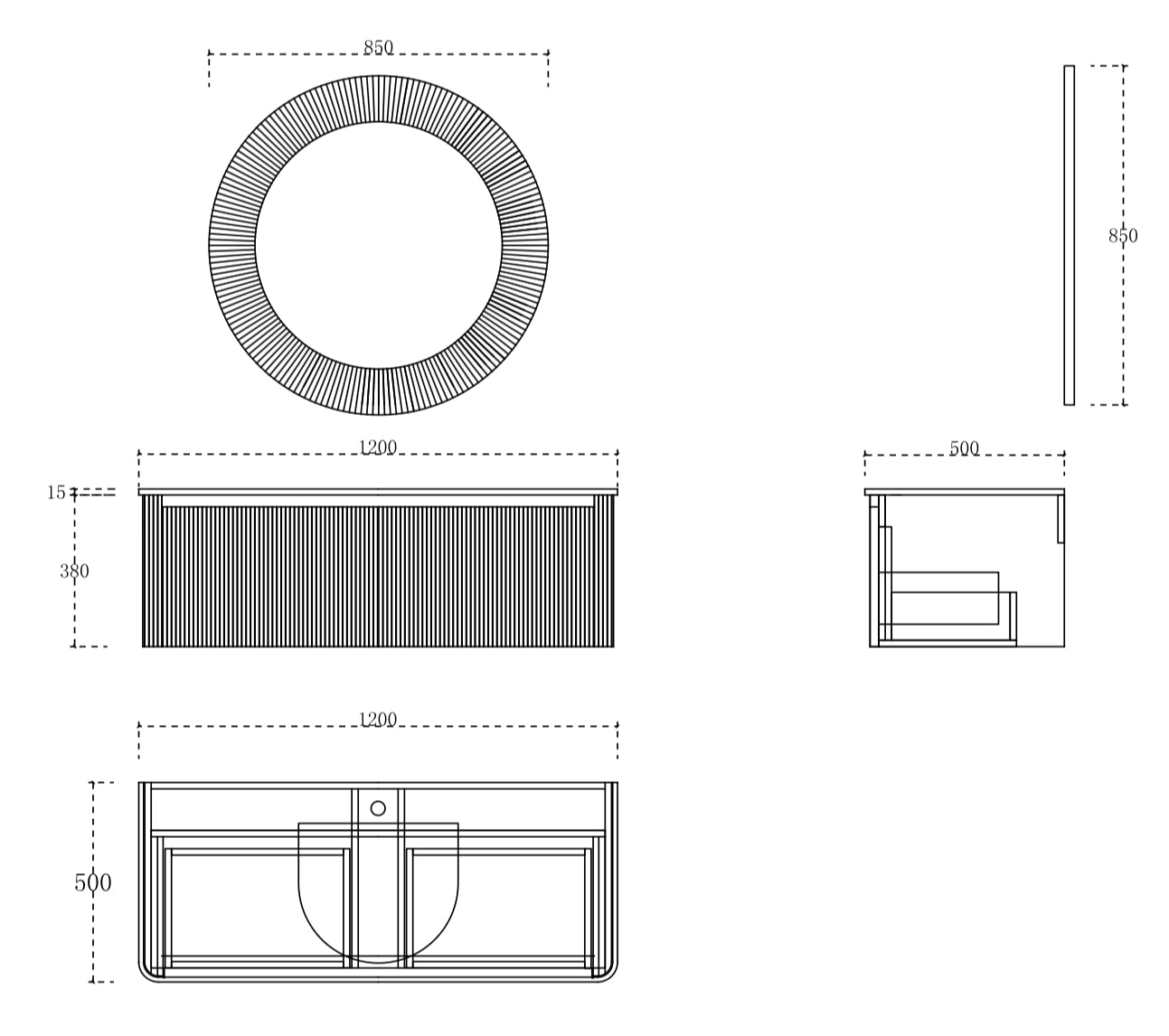 Product dimensions