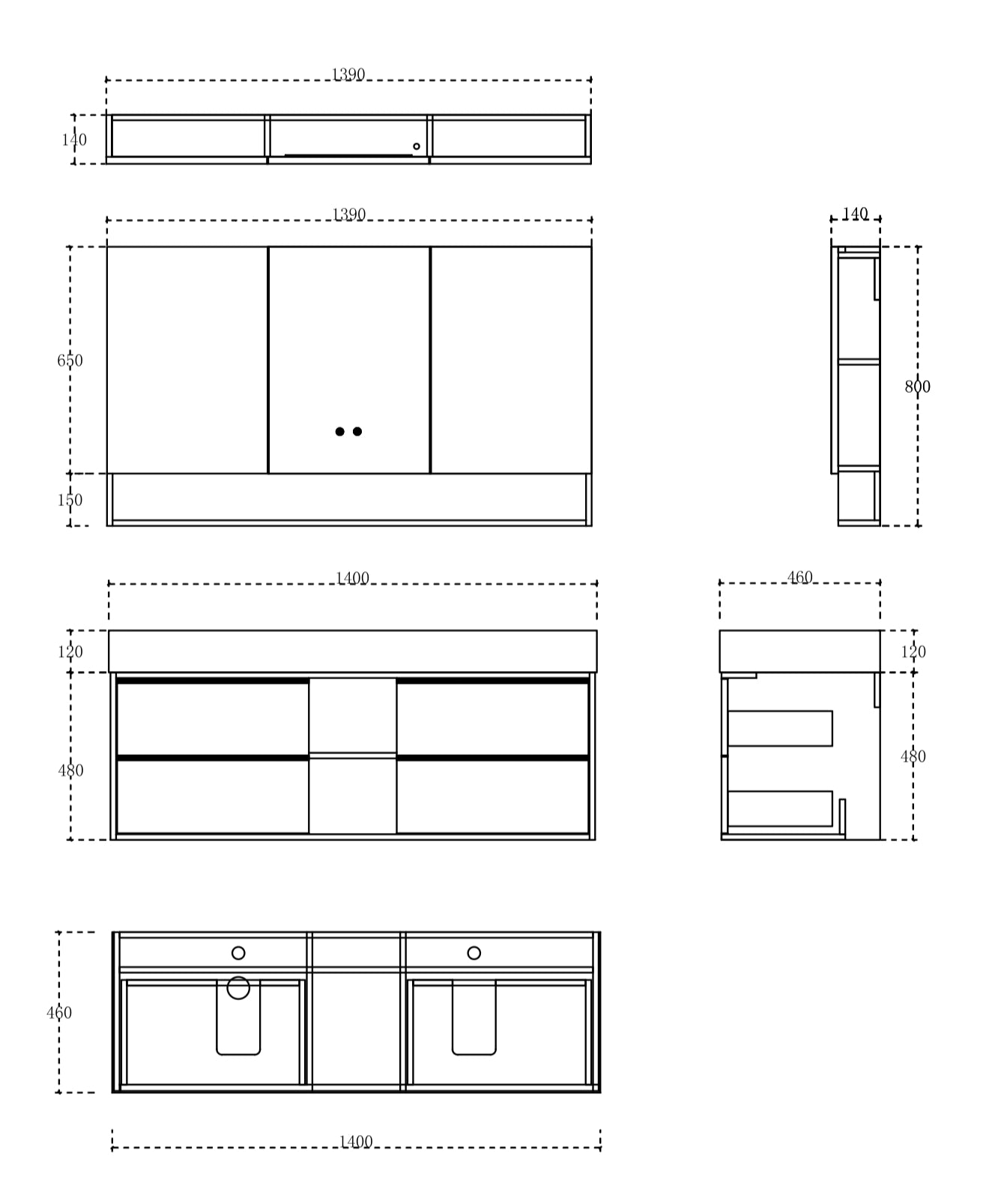 Product dimensions