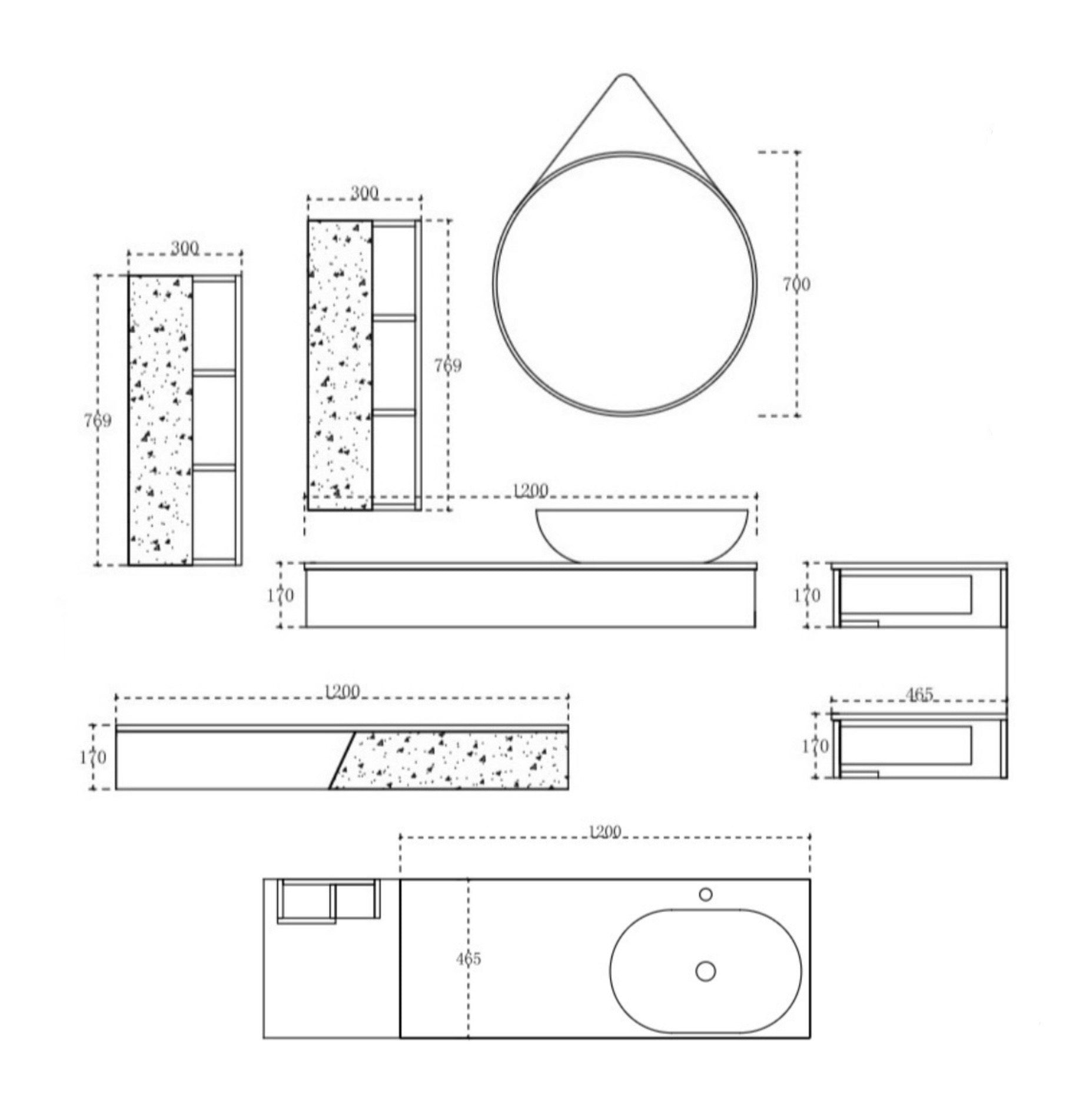 Product dimensions