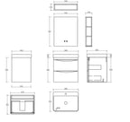 Vita Wall Hung Vanity Set 600mm X 500mm