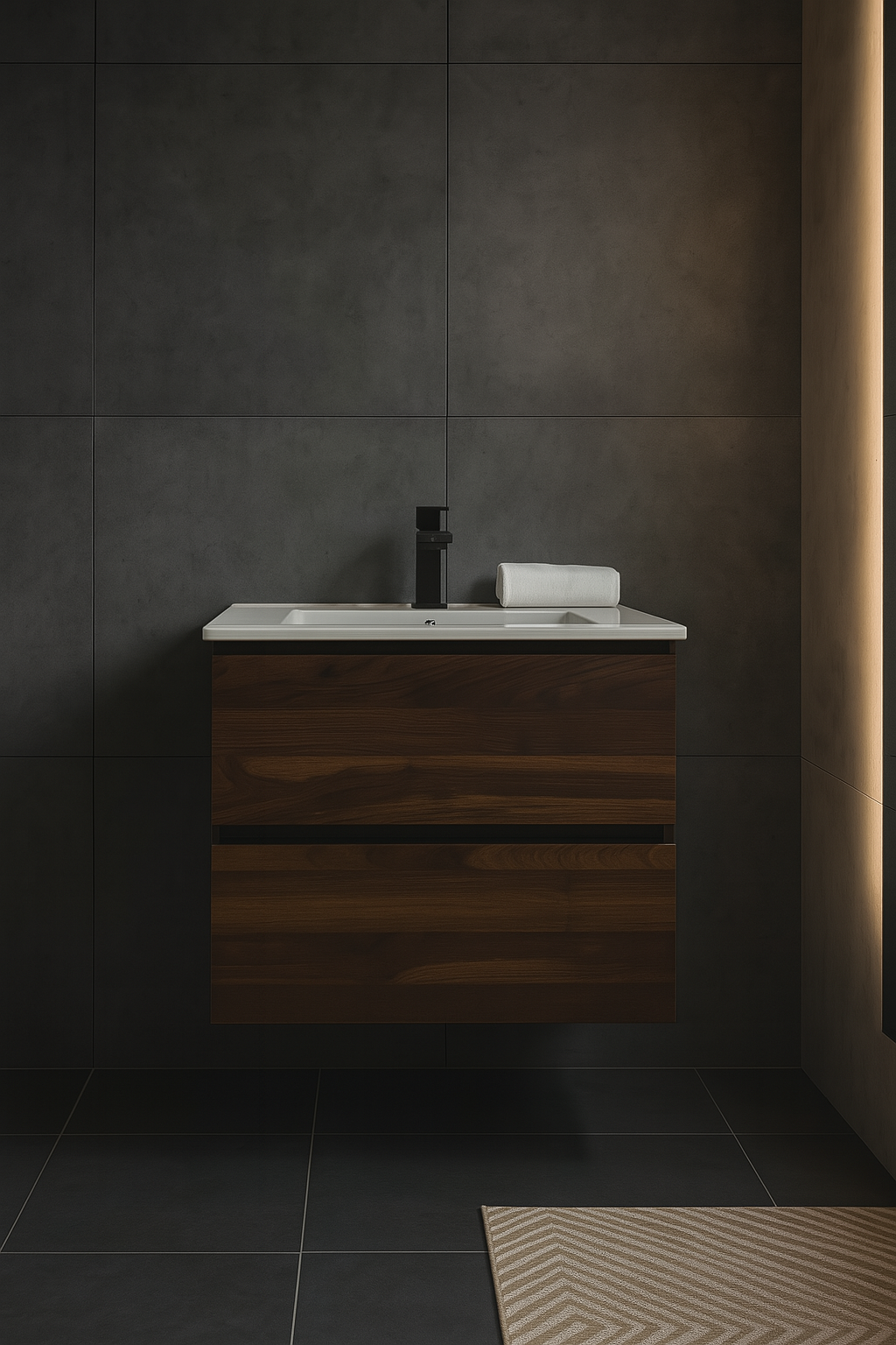 Silka wall hung vanity cabinet 600mm X 500mm