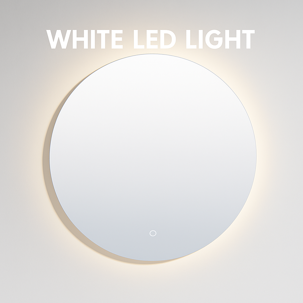 LEAH LED ROUND MIRROR 700MM DIAMETER