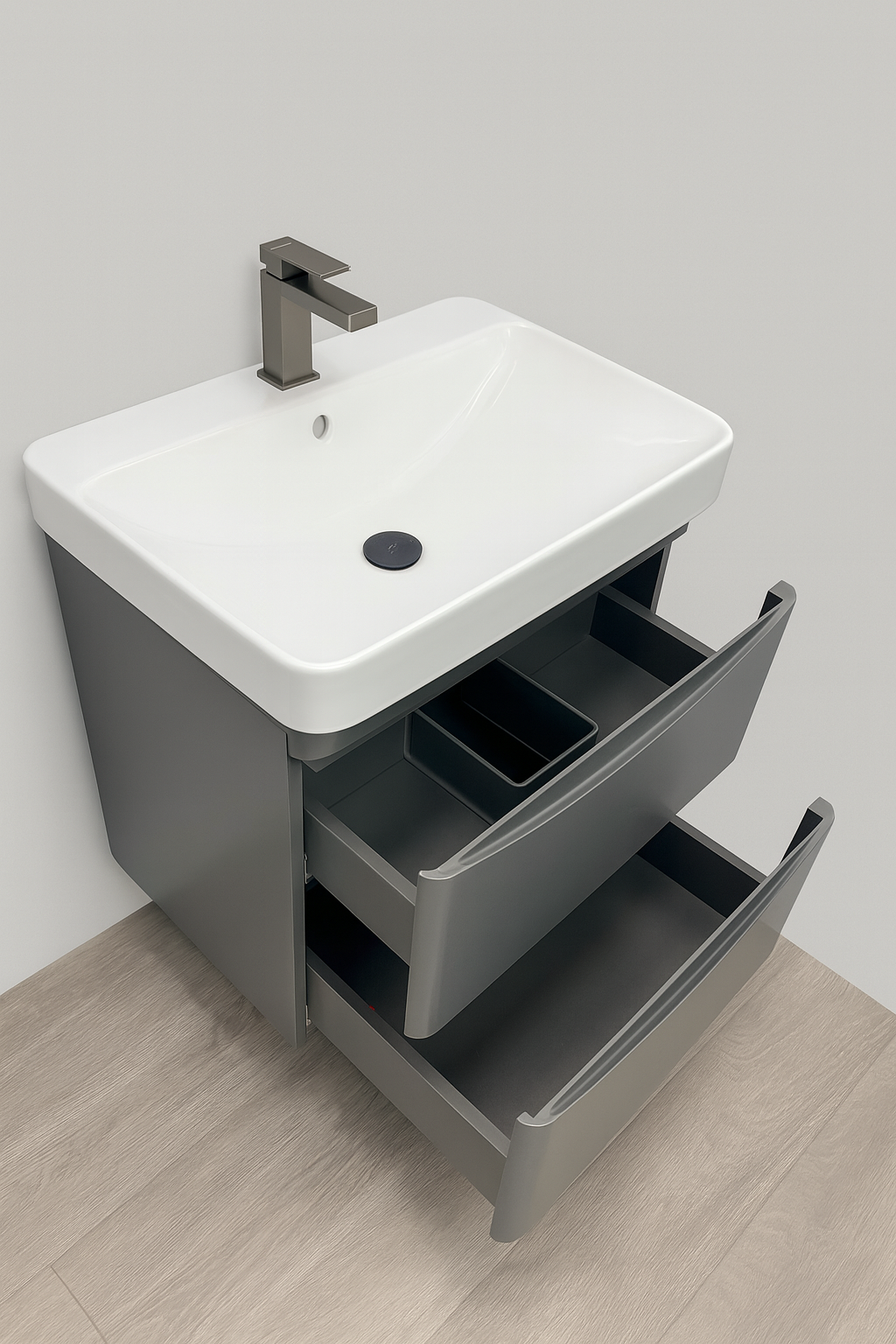 Vita wall hung vanity cabinet 600mm X 500mm