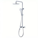Plano exposed shower mixer polished chrome