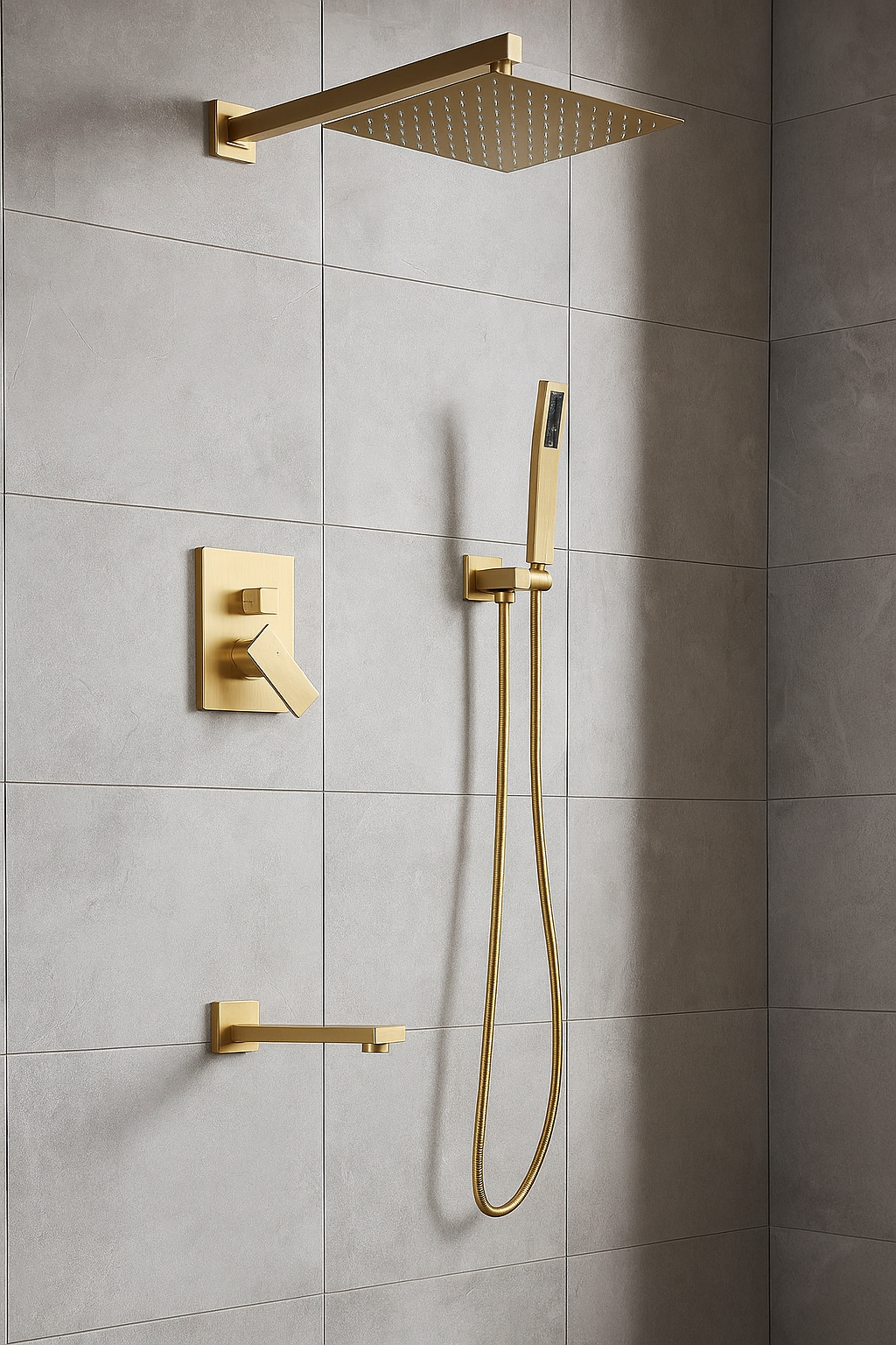 Polaris brass concealed shower mixer - 3 Variants
