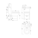 Arley Pro Integrated Toilet Pan With Basin with Tap