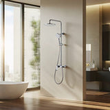 Plano exposed shower mixer polished chrome