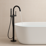 Paragon free standing bathtub mixer matte black