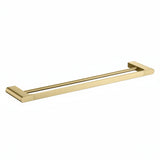 Sov Dual Towel rail brushed brass