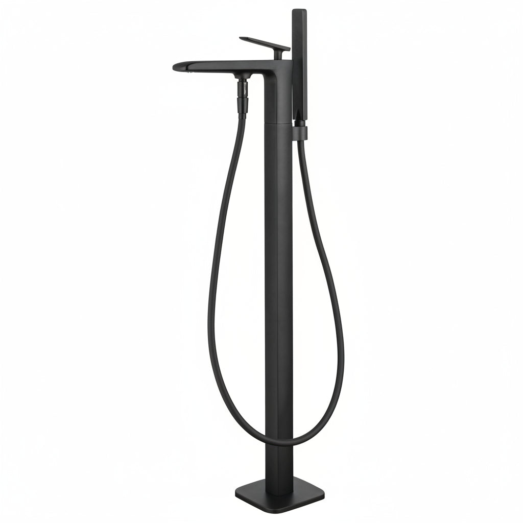 Onyx free standing bathtub mixer matte black
