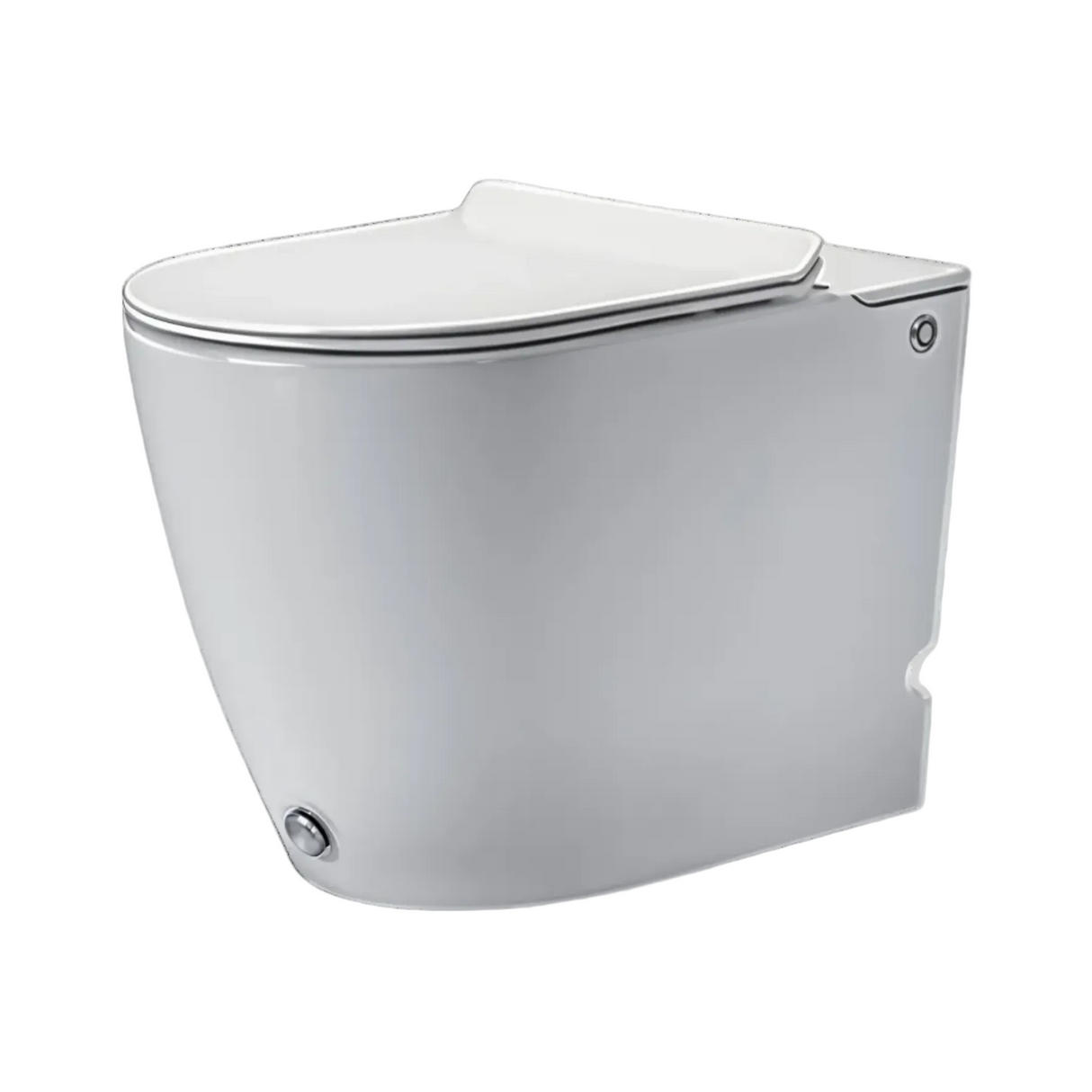 Bliss white Tankless back to wall rimless toilet