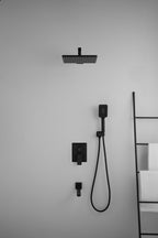 Storm concealed brass matte black shower mixer