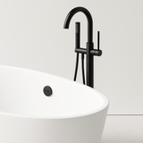 Paragon free standing bathtub mixer matte black