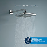 Grohe GrohTherm THM Square Concealed 2 Function Shower System 250