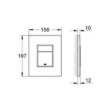 Grohe Skate Cosmopolitan WC Wall Flush Plate