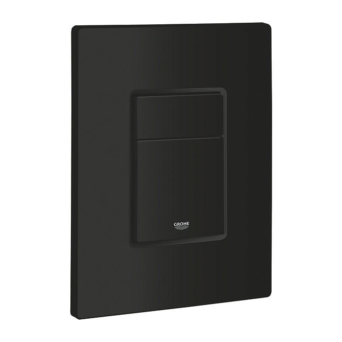 Grohe Cistern frame and Black Wall Hung rimless Toilet Set